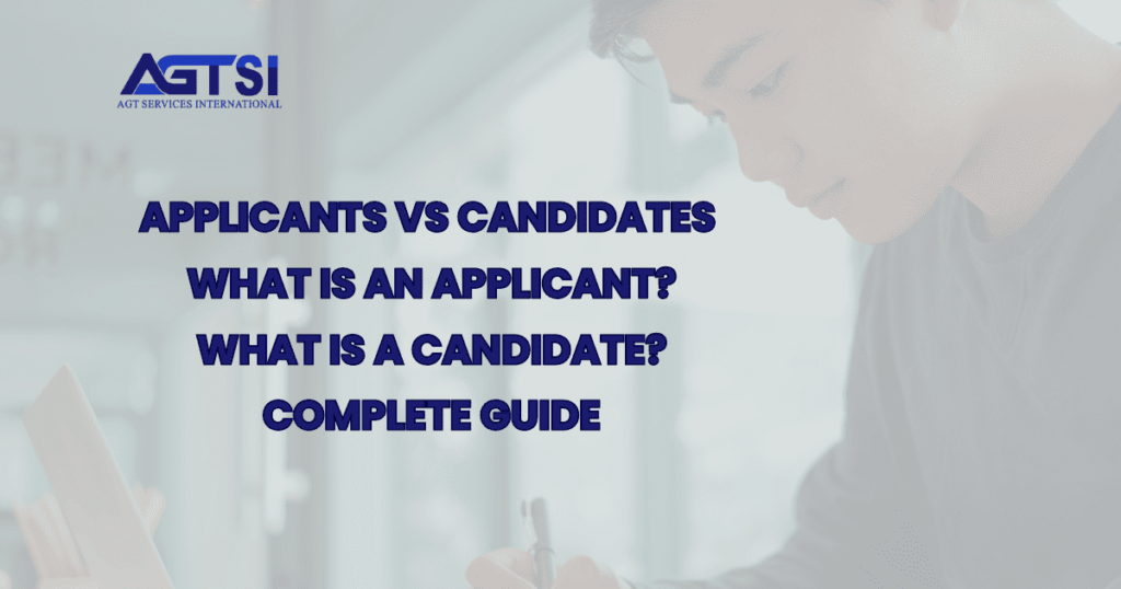 Applicants vs Candidates